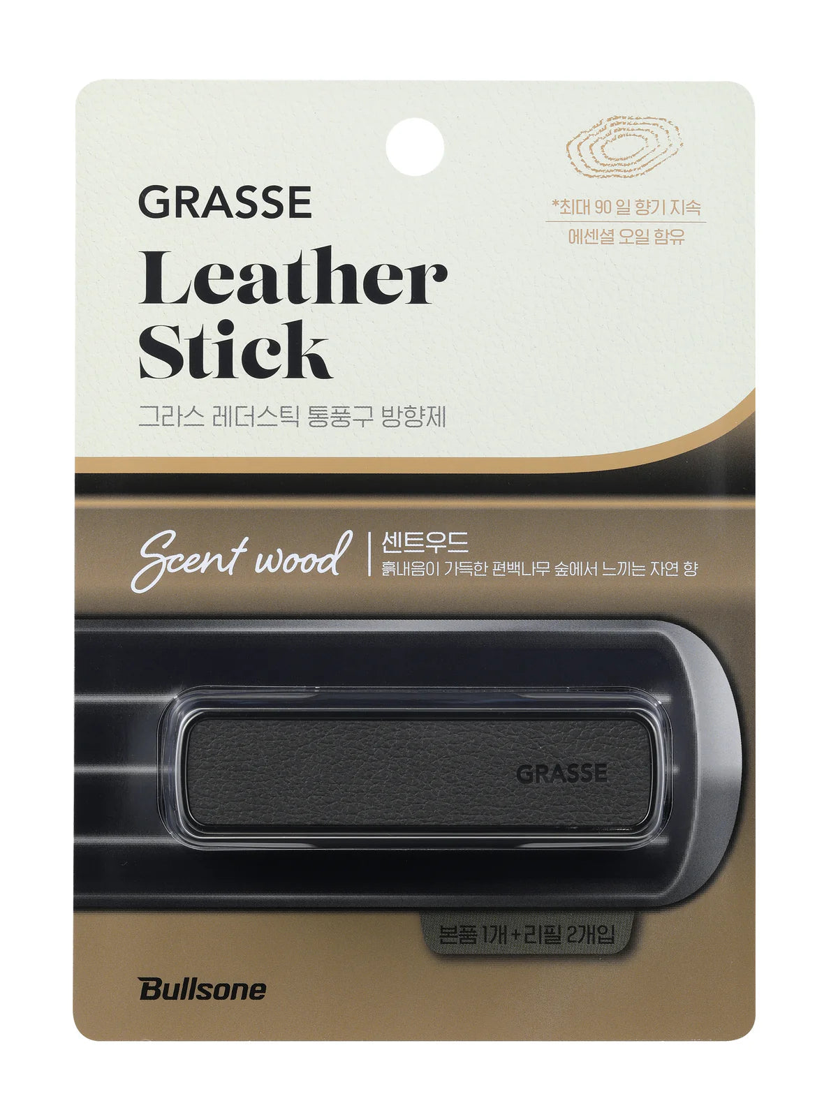 GRASSE LEATHER STICK FOR AIRVENT SCENT WOOD 4 ㎖ * 2P (0.14 oz)