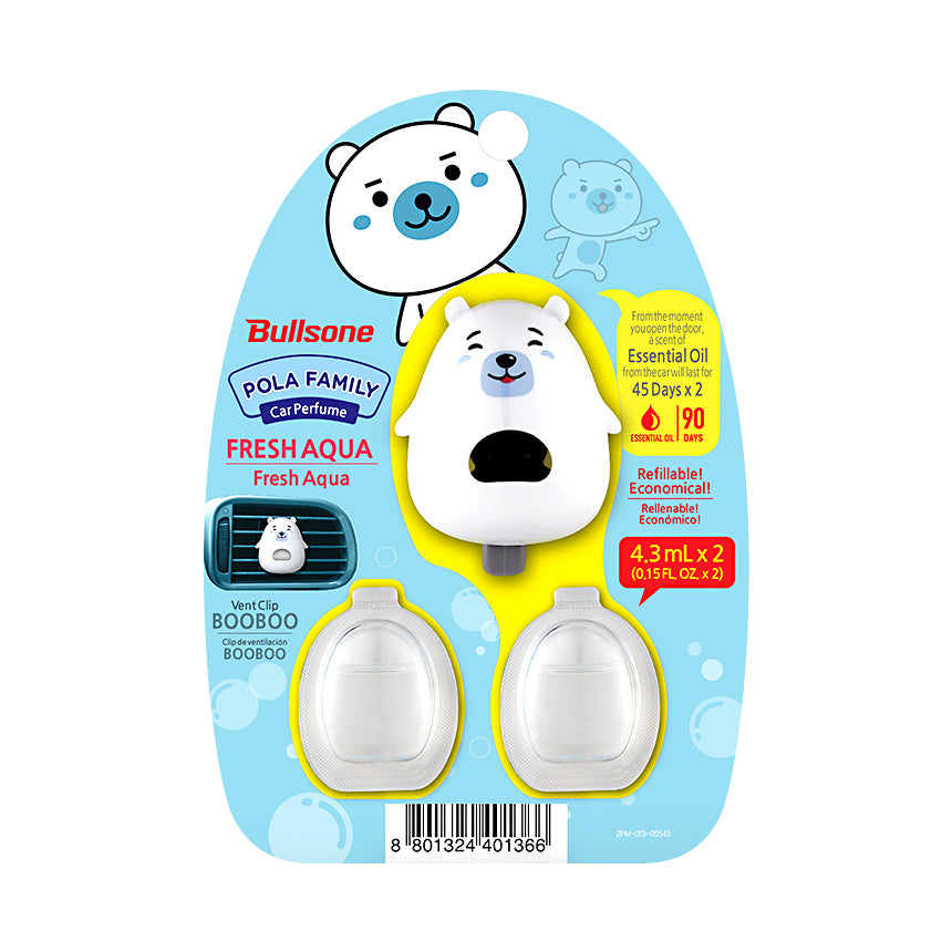 POLA FAMILY VENT CLIP BOOBOO AQUA 4.3 ㎖(0.15oz) + 1 Extra Membrane