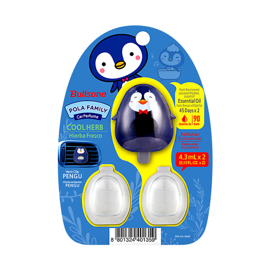 POLA FAMILY VENT CLIP PENGU COOL HERB 4.3 ㎖(0.15oz) + 1 Extra Membrane