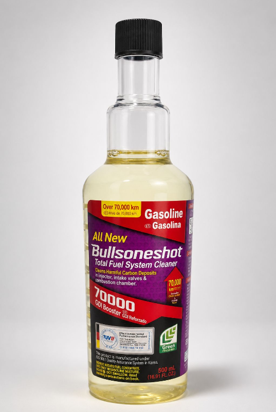 BULLSONESHOT 70000 - TOTAL FUEL SYSTEM CLEANER FOR GASOLINE ENGINE 500㎖ + CASE