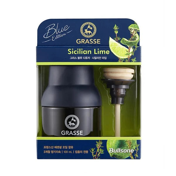 GRASSE DIFFUSER BLUE - Sicilian Lime (100ml)